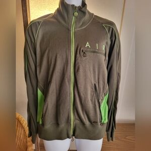 Vintage Nike Air Flight Track Jacket Men’s  M Grey/Green